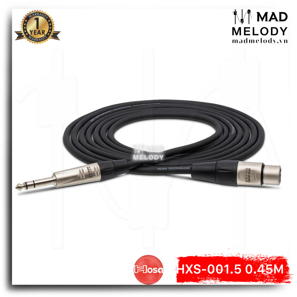 Hosa pro balanced interconnect hxs-001.5