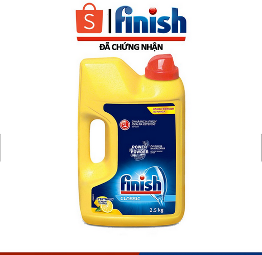 Bột rửa bát finish 2.5kg - 2,2KG  dùng cho Máy rửa bát