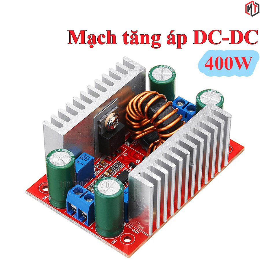 Mạch tăng áp dc-dc 15a 400w 8.5v-50v có chỉnh dòng