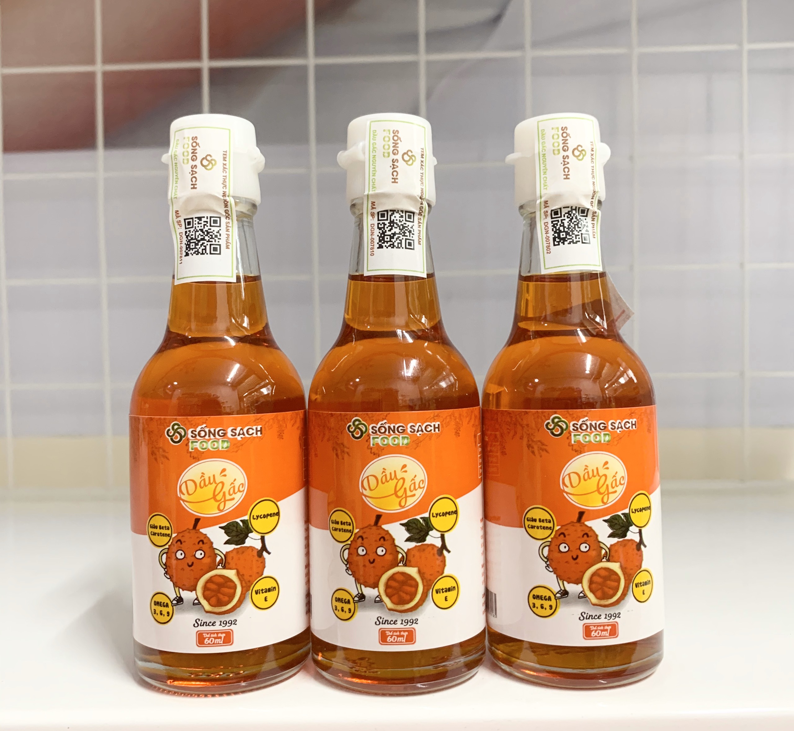 Dầu Gấc Cho Bé Ăn Dặm Sống Sạch Food DG 1chai/60ml