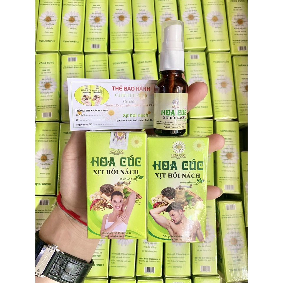 Xịt hôi nách Hoa cúc