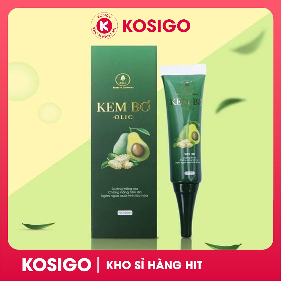 Kem bơ OLIC cấy trắng nano 20ml | Kem dưỡng trắng cấp ẩm, chống nắng, chống lão hóa da