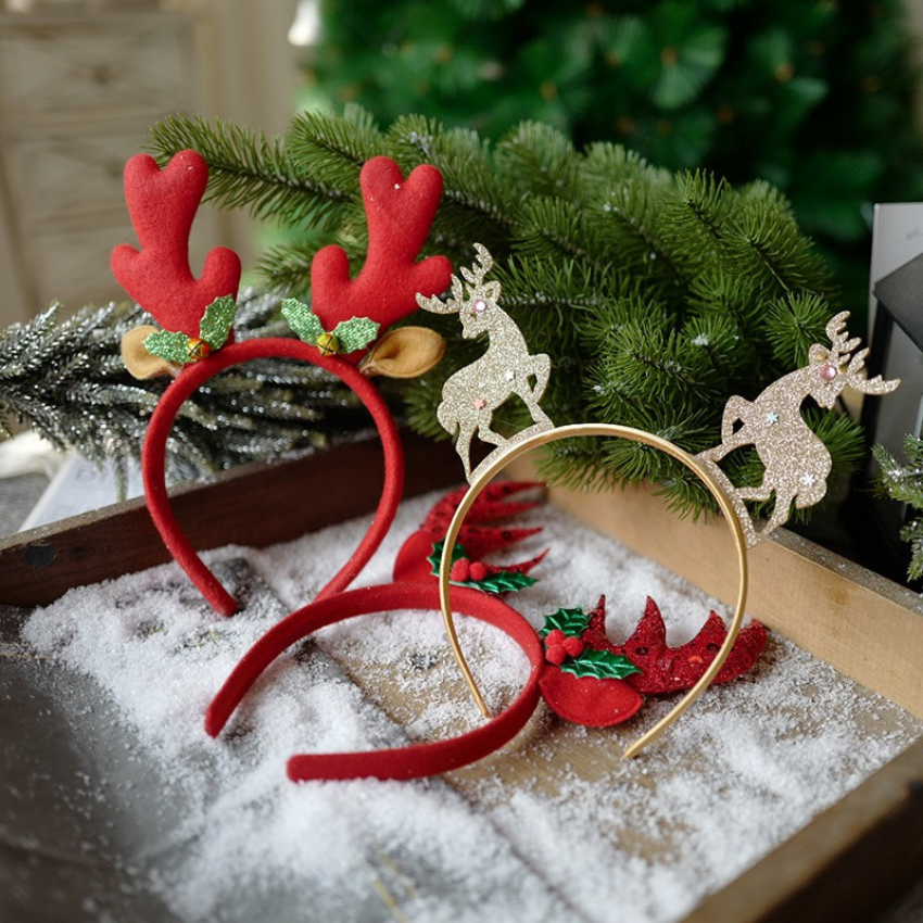 20 mẫu Mũ noel - bờm tóc noel - kẹp mái noel hot nhất 2021