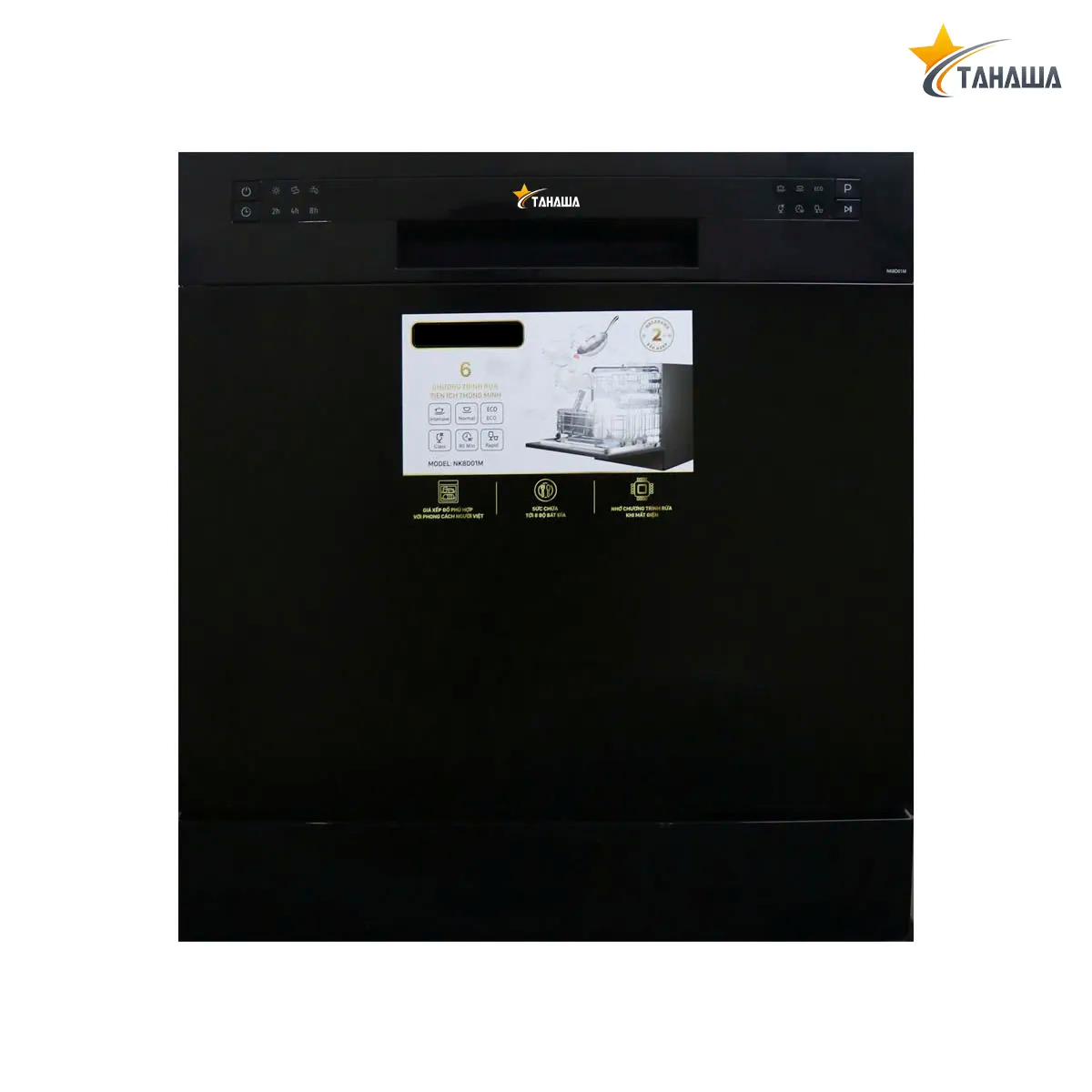 Máy rửa bát 8 bộ cao cấp Tahawa NK8D01M
