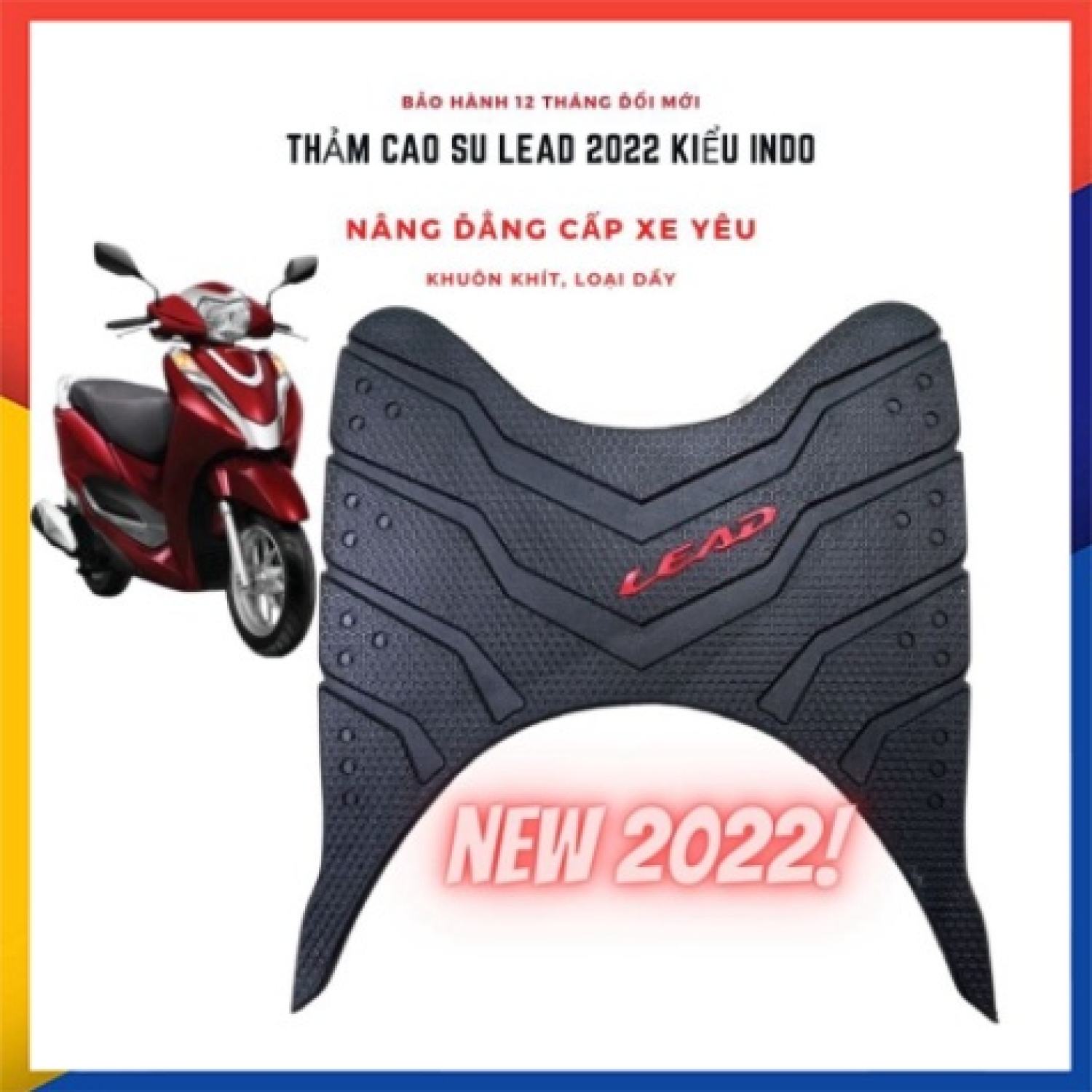 Thảm để chân cao su lead 2022