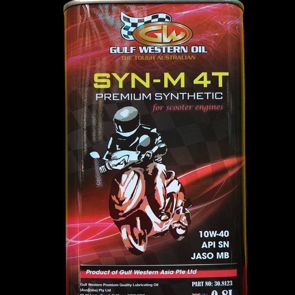 Dầu nhớt Gulf Western Oil Scooter Premium 100% Synthetic 10w40 cao cấp