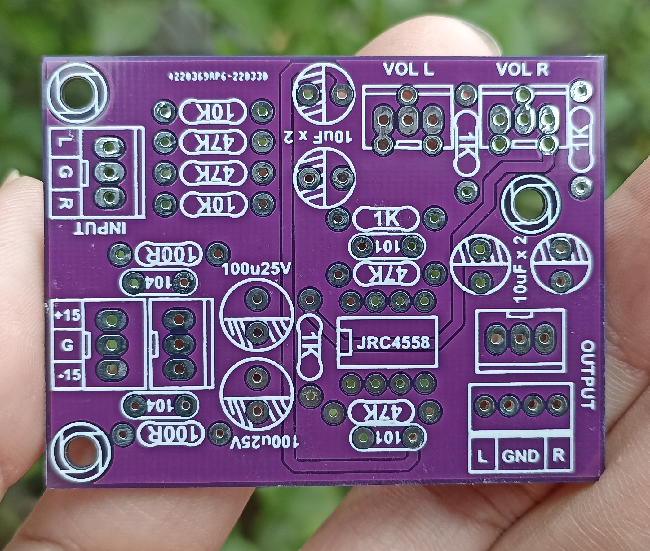 Pcb mạch nâng tín hiệu âm thanh v1 phíp sợi thủy tinh