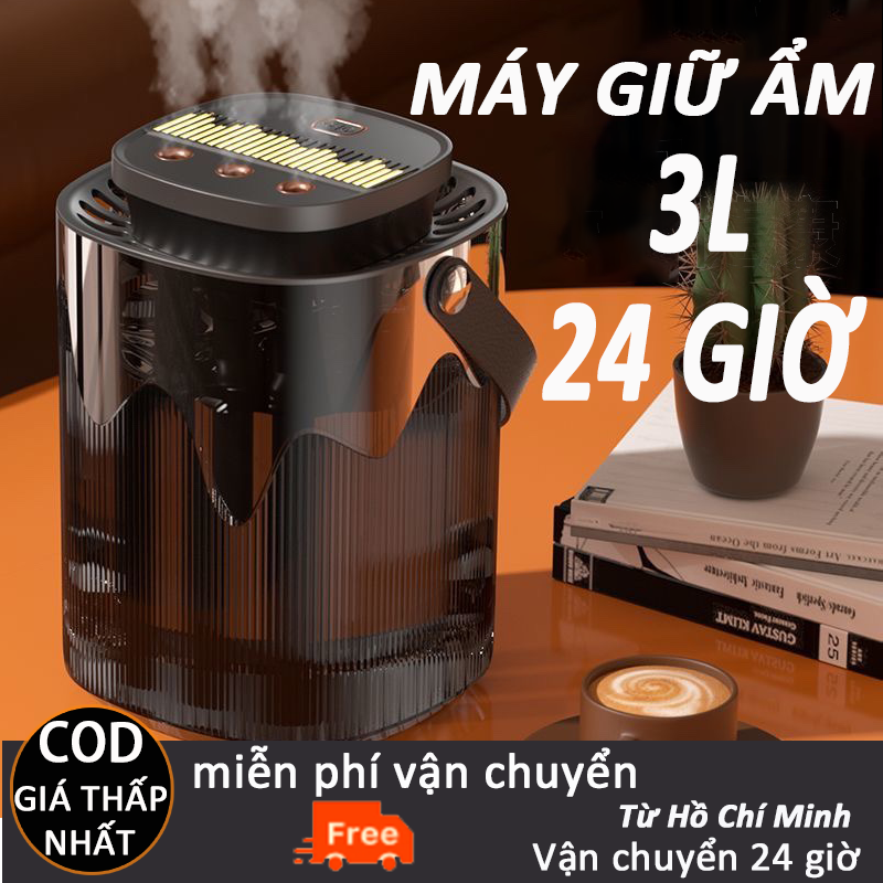 Máy tạo độ ẩm không khí, máy phun sương khử khuẩn mini 3L