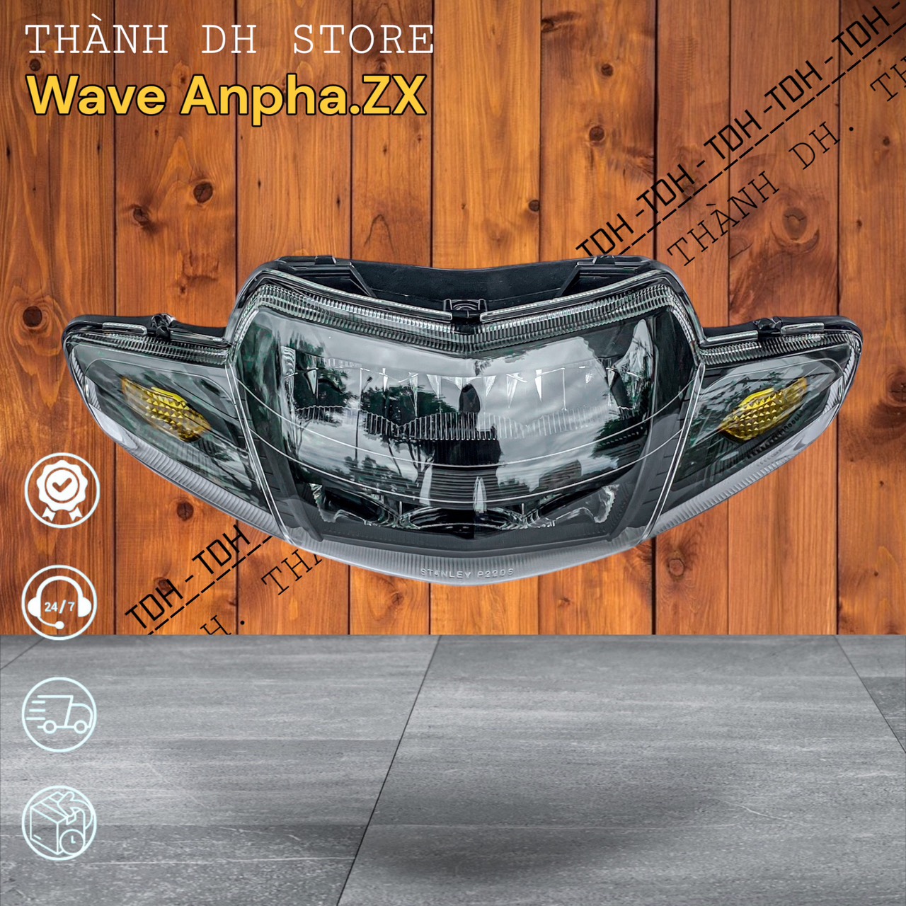 Choá pha đèn led 2 tầng wave nhỏ - wave zx - wave alpha