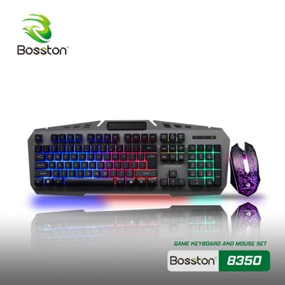 Bộ Bàn Phím gaming mouse Bosston 8350 Và Chuột Game Dành Cho Game Thủ Led Đa Màu