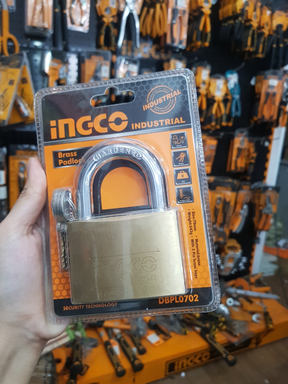Ổ khóa 70mm ingco dbpl0702