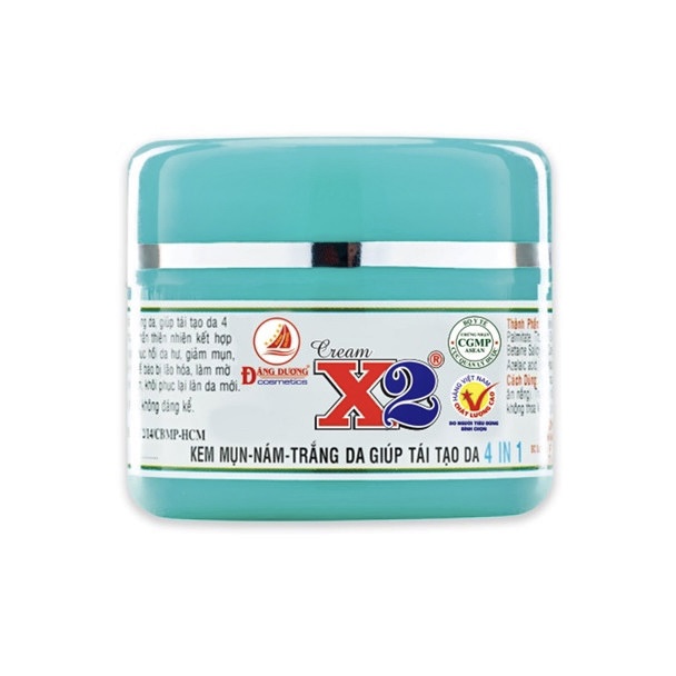 KEM MỤN NÁM TRẮNG DA TÁI TẠO DA 4IN1 X2 MỸ PHẨM ĐĂNG DƯƠNG 10GR