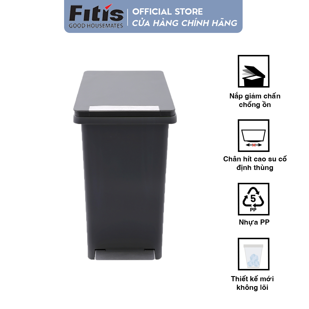 Thùng rác fitis compact bin - 10l