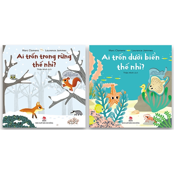 Fahasa - combo sách hay ai trốn dưới biển thế nhỉ? + ai trốn trong rừng thế nhỉ?