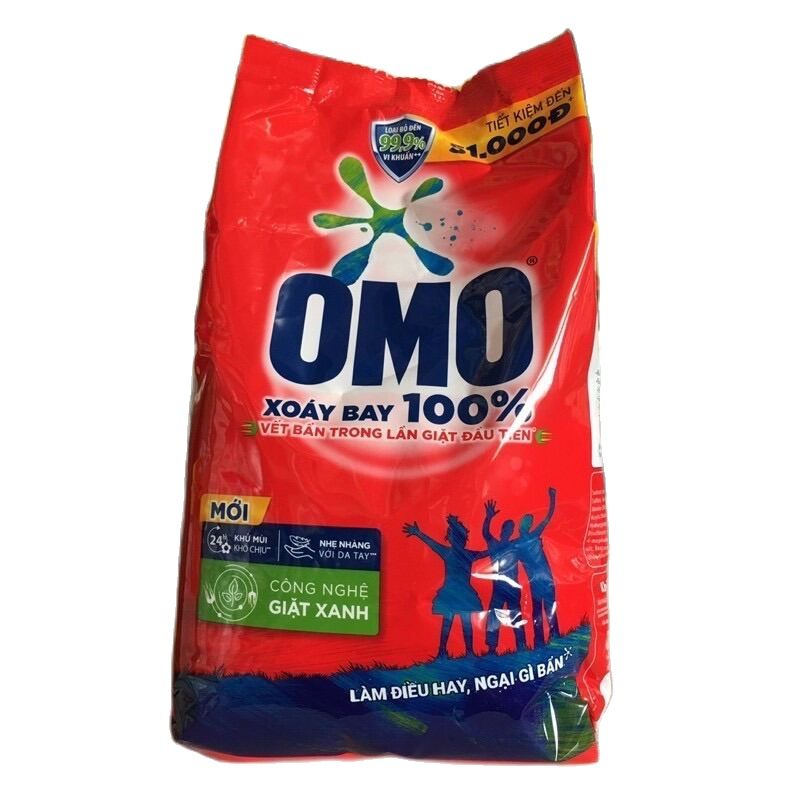 Bột giặt OMO 2.7kg đỏ giặt tay Hệ Thông Minh