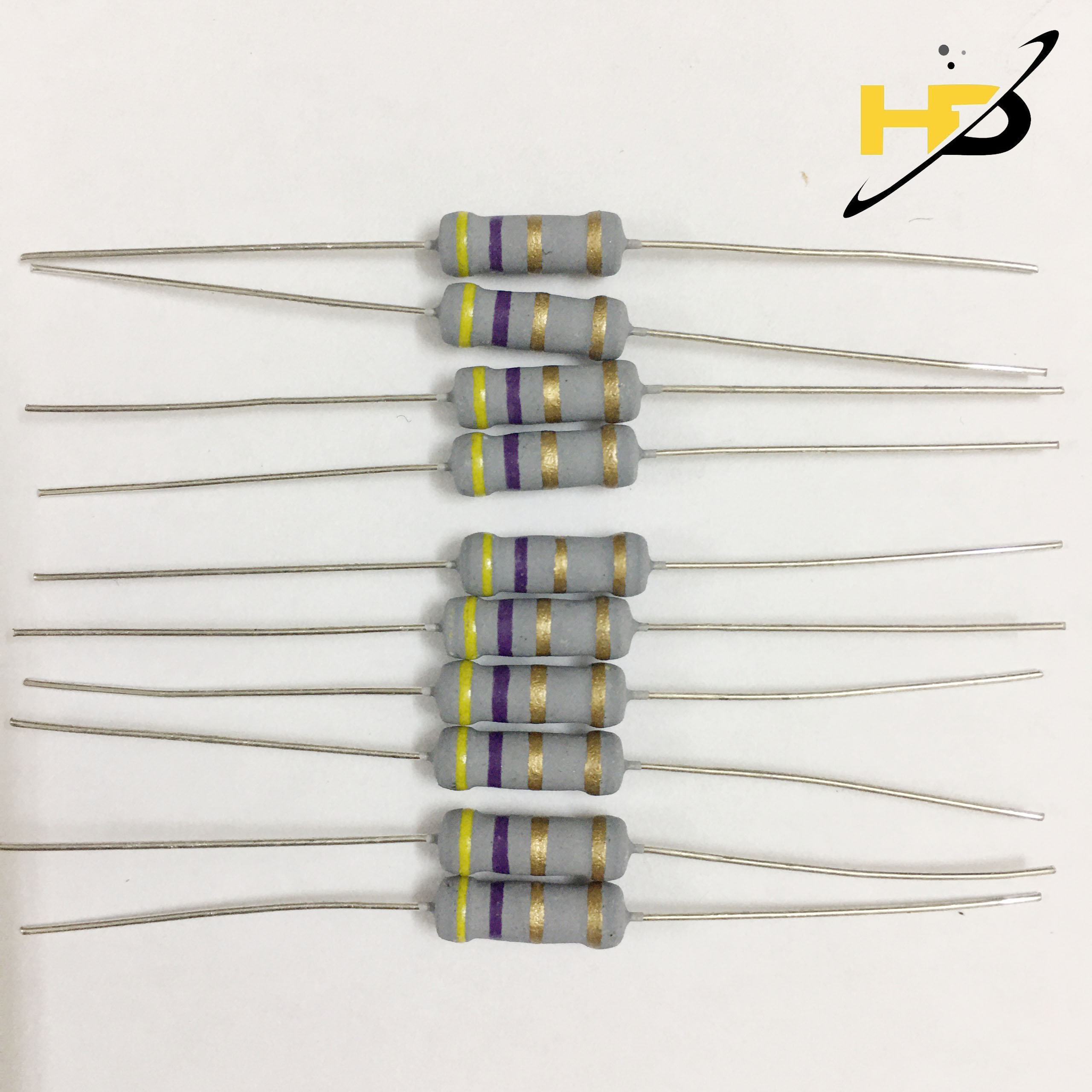 Combo 20 Điện Trở Công Suất 4.7 Ohm 1W Chân Đồng, Linh Kiện Điện Tử, Điện Trở, Trở