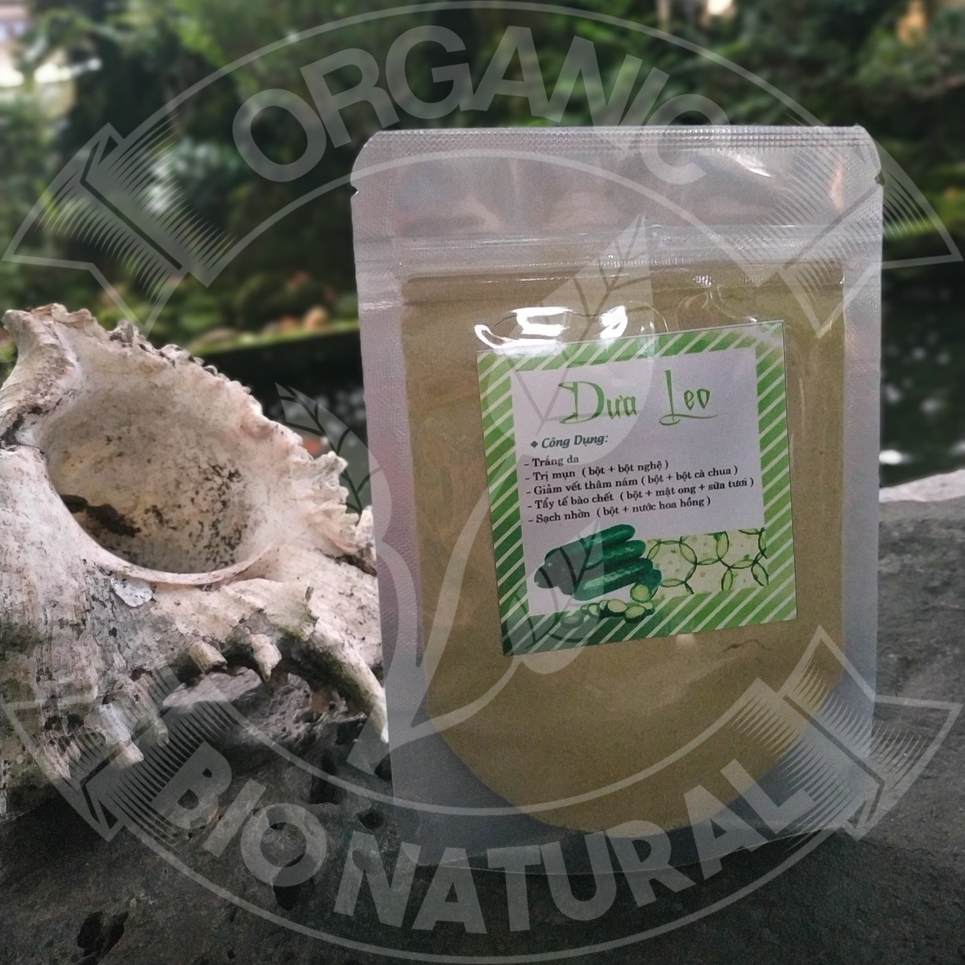 Bột mặt nạ dưa leo handmade 50gr