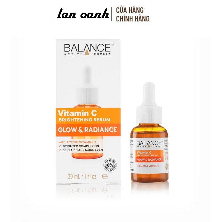 Serum Balance Active Formula Vitamin C Power Serum 30ml dưỡng sáng da và mờ vết thâm