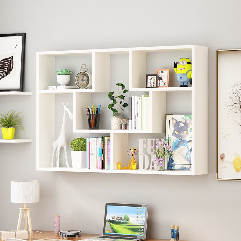 Kệ sách treo tường , kệ để đồ đa năng khoan tường mã hd-012