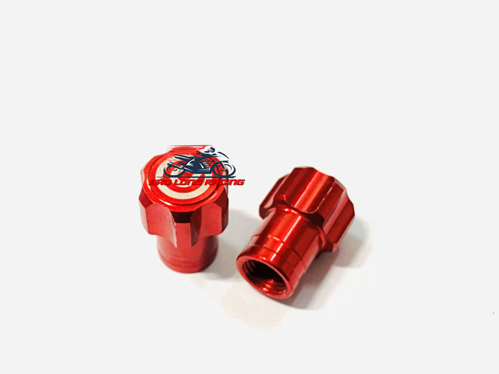 Van Vòi nhôm CNC kiểu Bembo gắn xe máy...màu Đỏ