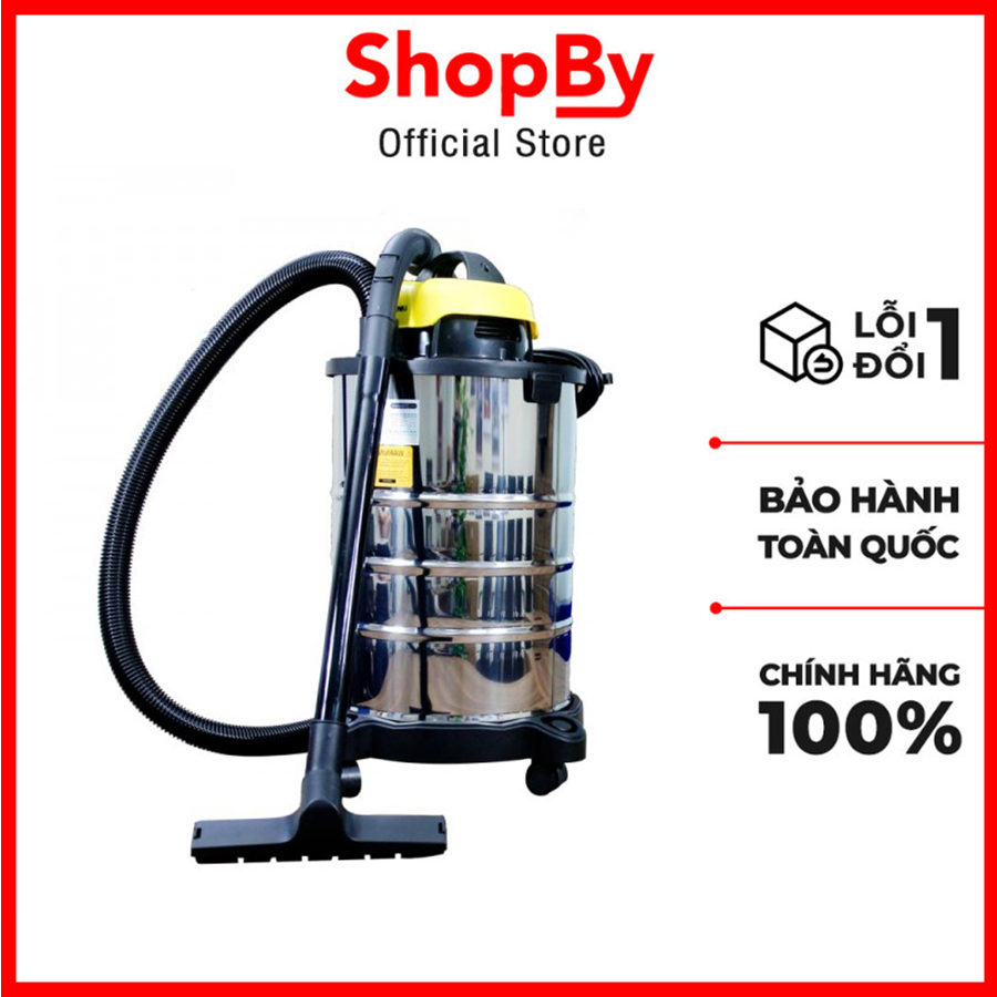 Máy hút bụi công nghiệp Lavor DVC30XT hút bụi gia đình - hút cả bụi khô và ướt công suất lớn với bình chứa bụi 30 lít