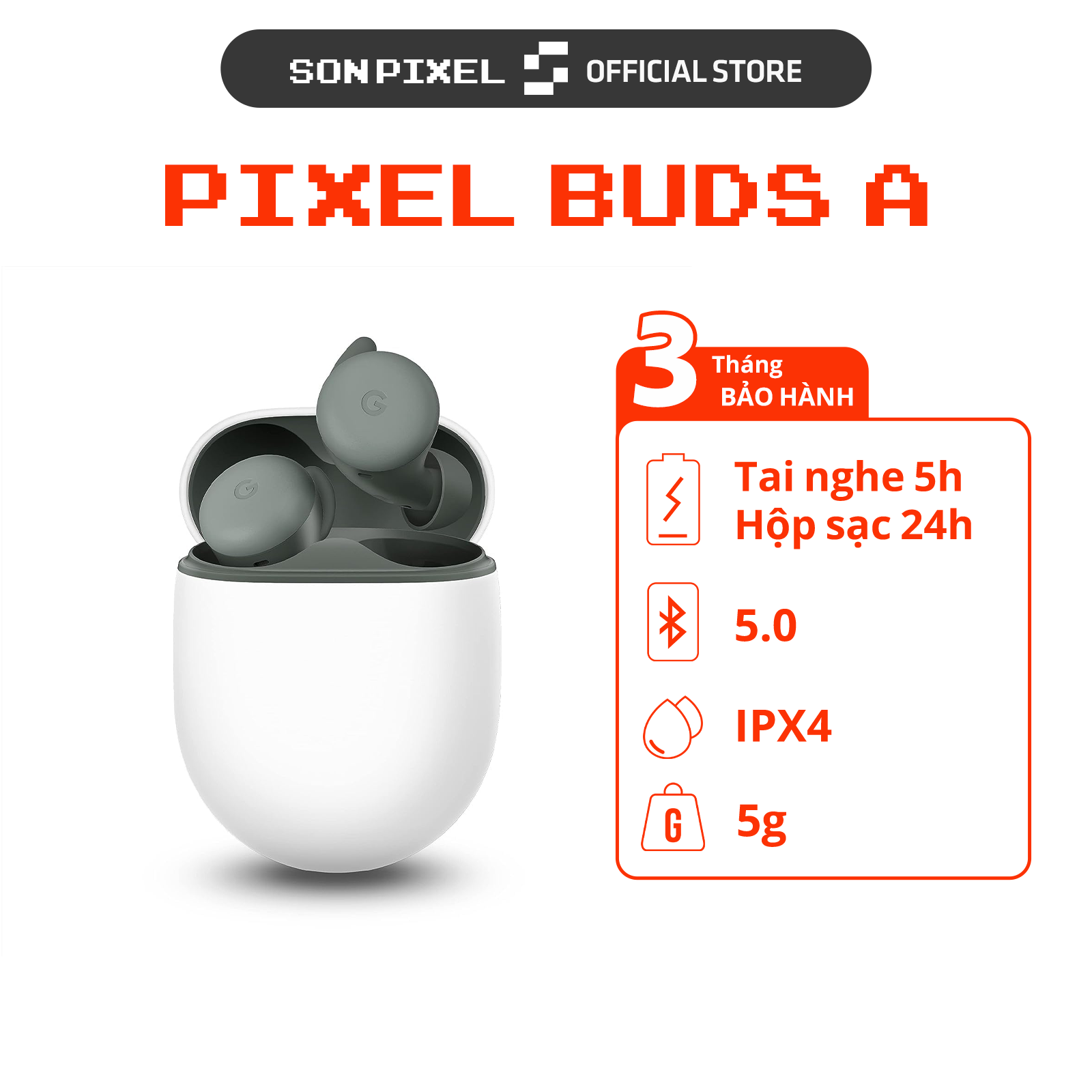 Tai Nghe Bluetooth Google Pixel Buds A-Series. Sonpixel