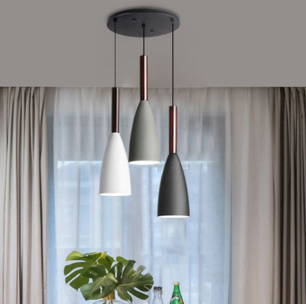 Đèn Thả Bàn Ăn PGT Decor - Đèn Trang Trí Phòng Bếp- 3 Chao Bóng