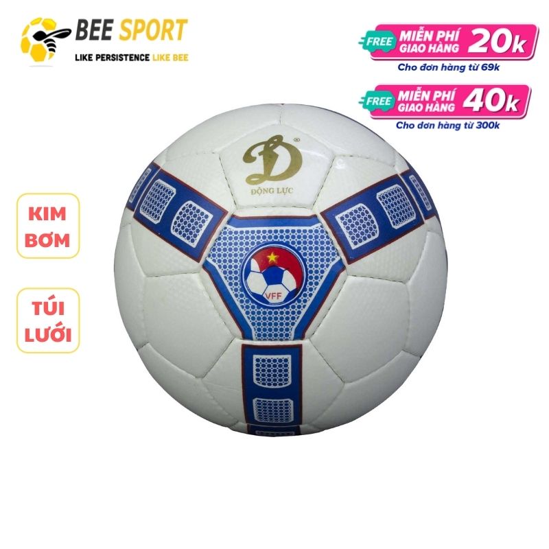 Quả bóng đá Động Lực Fus 2.76 Số 4 - Banh da bóng đá futsal đạt tiêu chuẩn thi đấu của FIFA, có kèm kim bơm và lưới