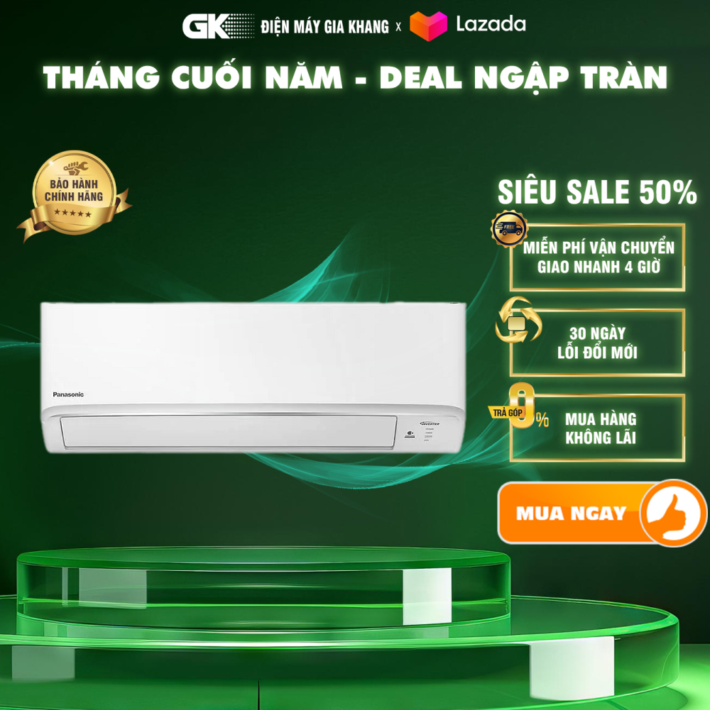 Máy lạnh Panasonic 1 chiều 9000BTU inverter CU/CSXPU9XKH8 GIAO TOÀN QUỐC HCM