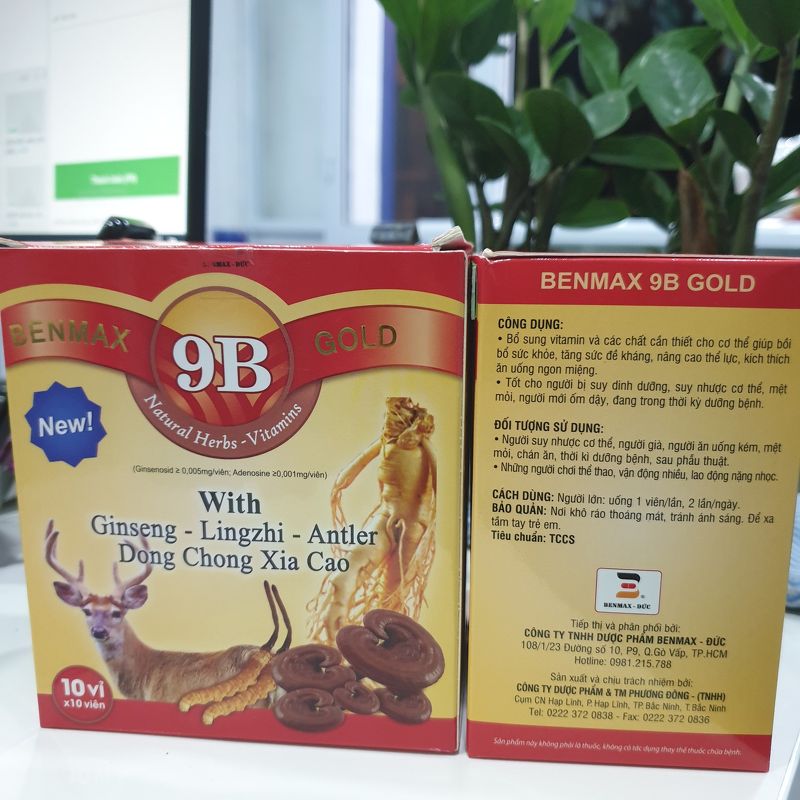 VITAMIN 9B GOLD - BỒI BỔ SỨC KHỎE, TĂNG SỨC ĐỀ KHÁNG, ĂN UỐNG NGON MIỆNG ( HỘP 10 VỈ - 10 VIÊN)