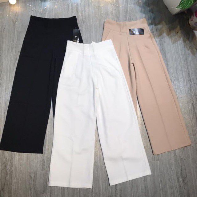 Quần sớ công sở ống rộng kèm