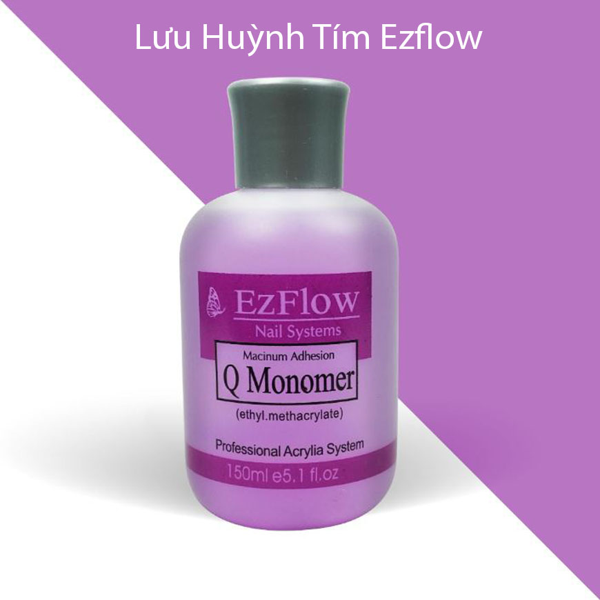 Lưu huỳnh đắp bột nặn hoa mỹ tím nhanh khô Ezflow 150ml Nước đắp bột, phụ kiện nặn hoa