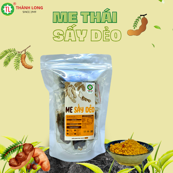 Me Sấy Dẻo Thành Long - Me Sấy Không Cay - Chua Chua Ngọt Ngọt - Đồ Ăn Vặt/ Mứt Tết