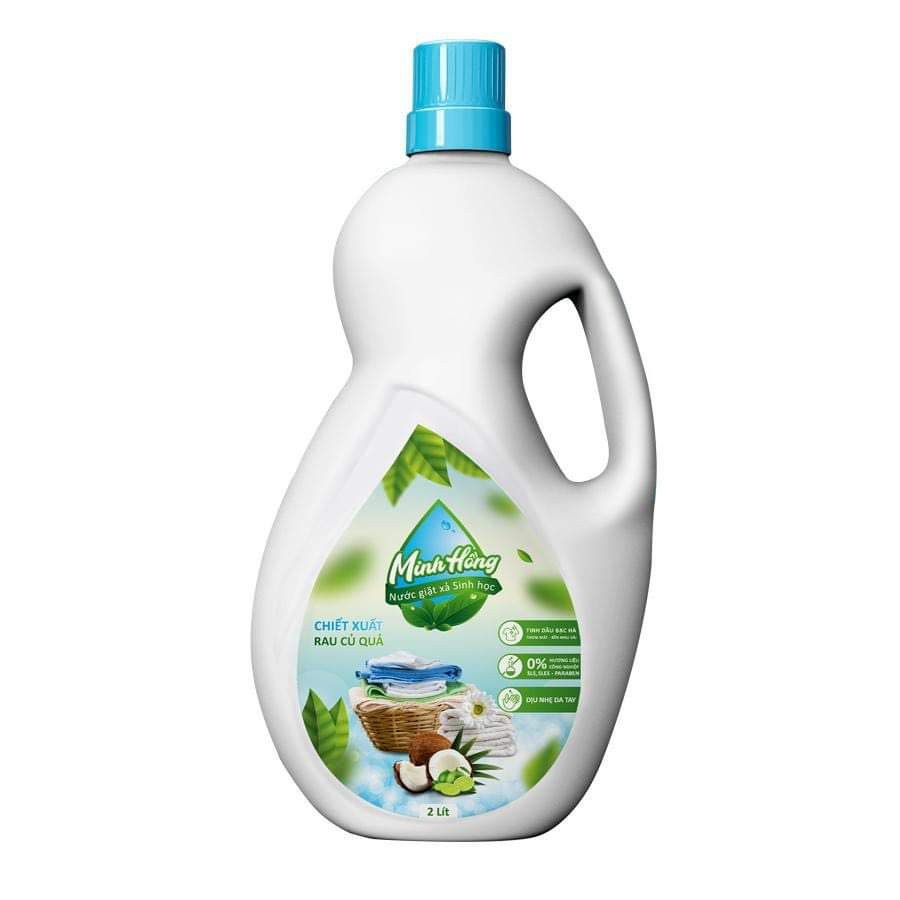 Nước giặt xả organic Minh Hồng 2 lít