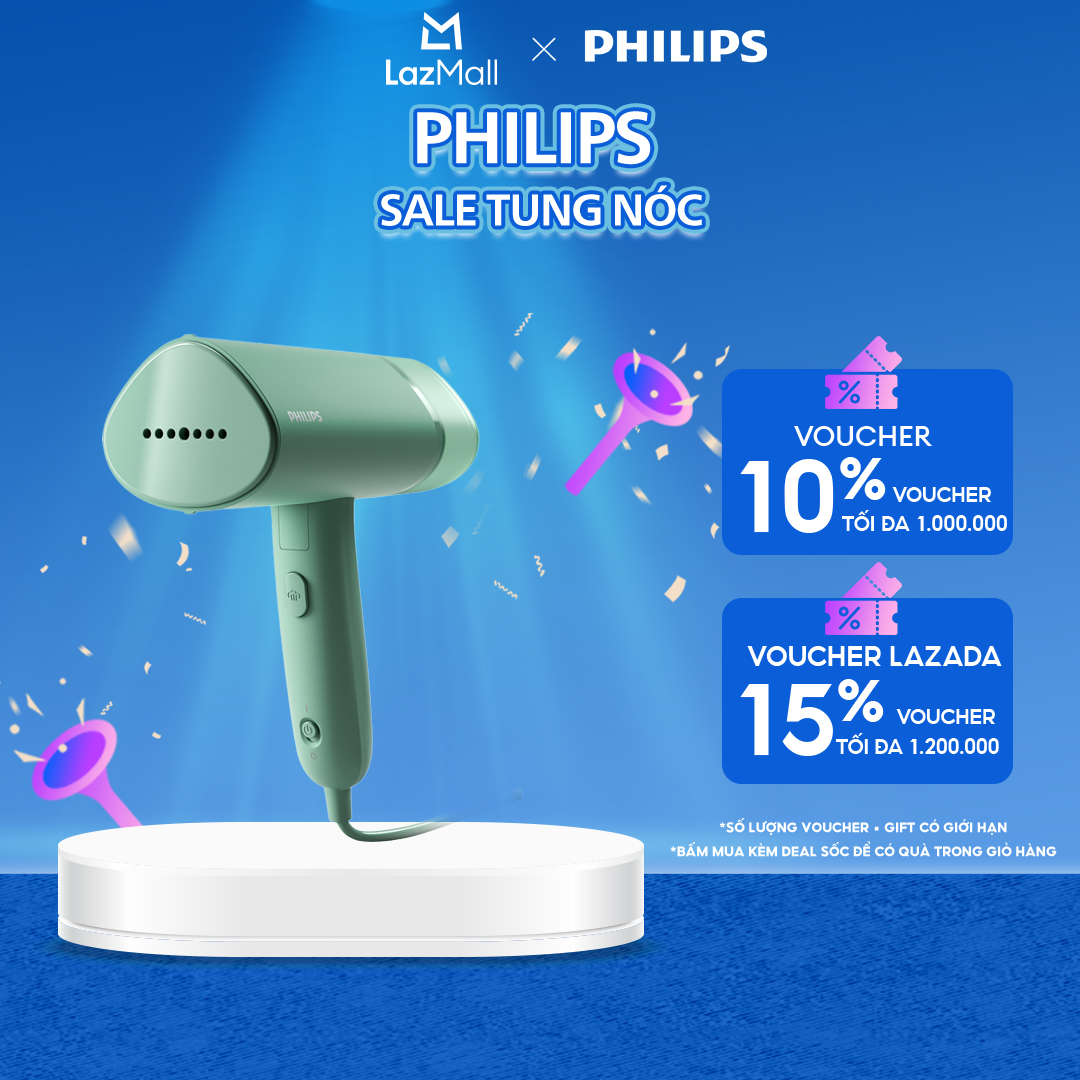 Bàn Ủi Hơi Nước Cầm Tay Philips STH3010/70 - Hàng Phân Phối Chính Hãng
