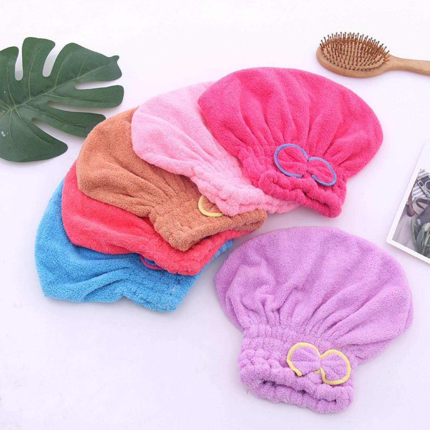 Khăn quấn,khăn ủ tóc,siêu thấm hút,đầu làm khô siêu nhanh, dễ giặt f005