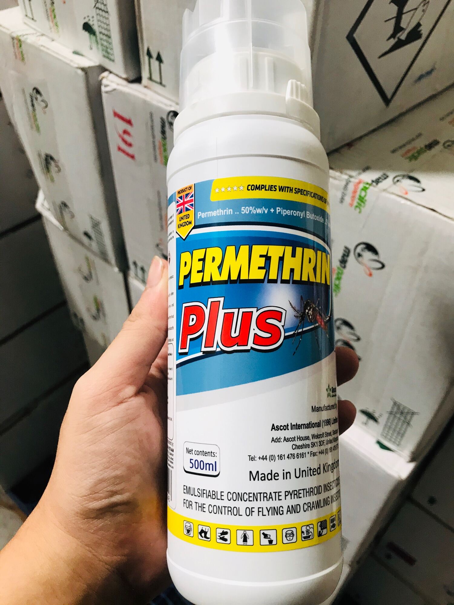 [Hoàn Tiền 10%] Thuốc diệt muỗi cao cấp Permethrin Plus 500ml diệt tận gốc muỗi kiến gián hiệu quả