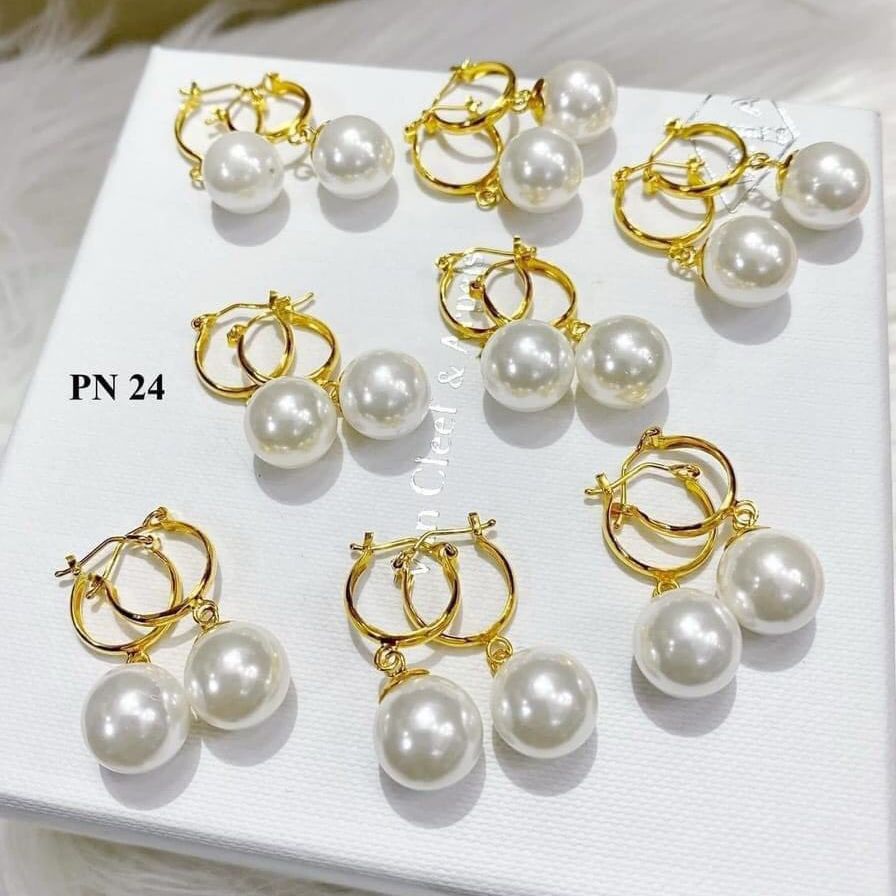 Hoa tai nữ đẹp, bông tai ngọc trai, bông tai nữ dễ thương, hoa tai đá pha lê, bông tai kim cương cao cấp, hoa tai vàng 24k, trang sức cưới, nữ trang vàng, bông tai bạc Ý mạ vàng trắng thời trang Trang Sức Gado B0637 - CAM KẾT KHÔNG 5