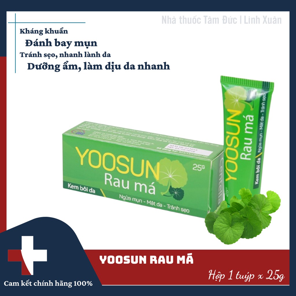 Kem ngừa mụn, dưỡng da yoosun rau má 25g