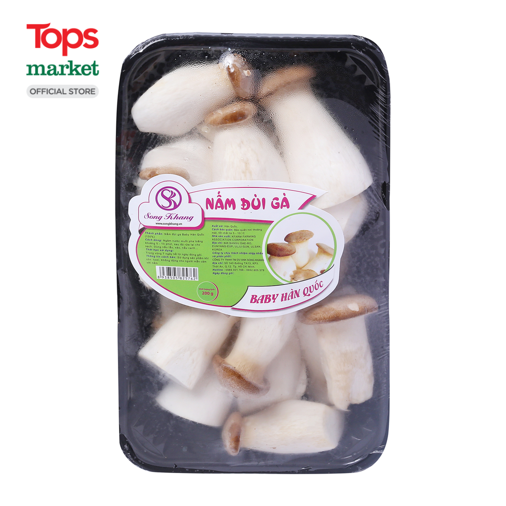Nấm Đùi Gà Baby Hàn Quốc 200G - Siêu Thị Tops Market