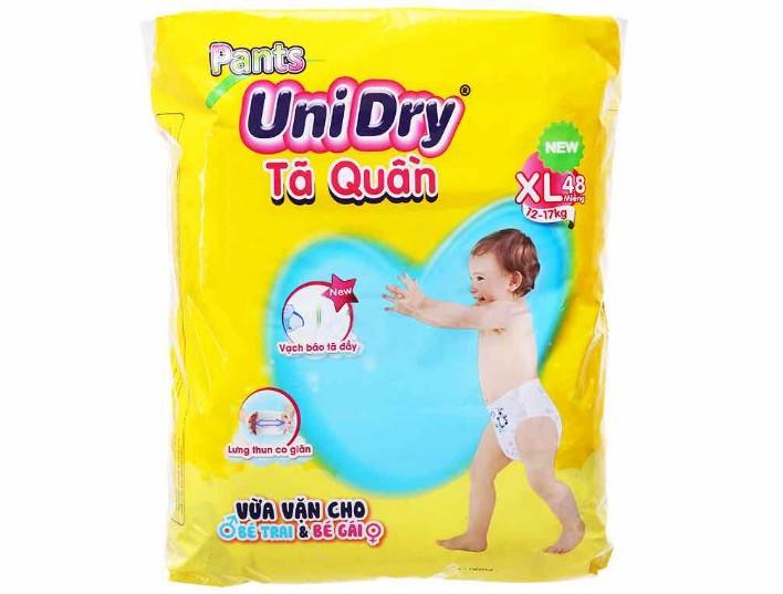 Tã quần Unidry XL 48 miếng dùng cho trẻ từ