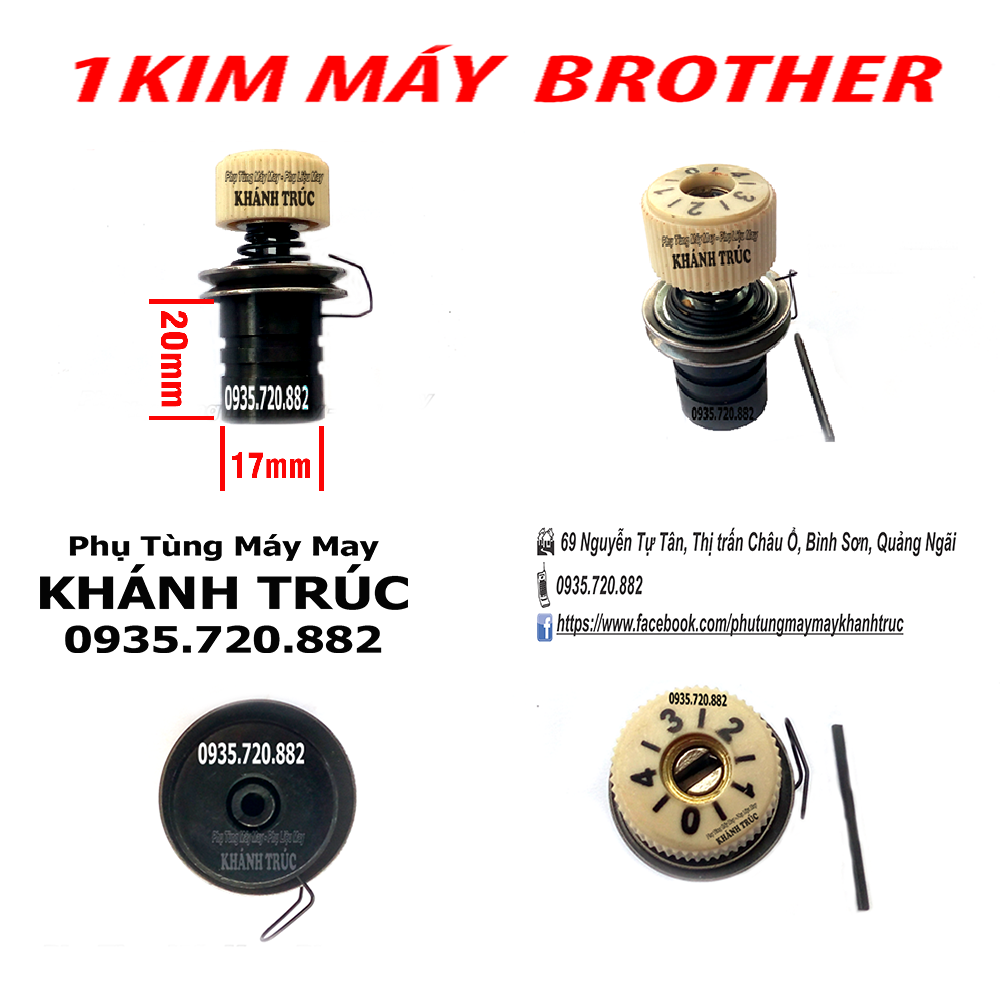 Tăng sông hay cụm đồng tiền 1kim BROTHER máy may công nghiệp