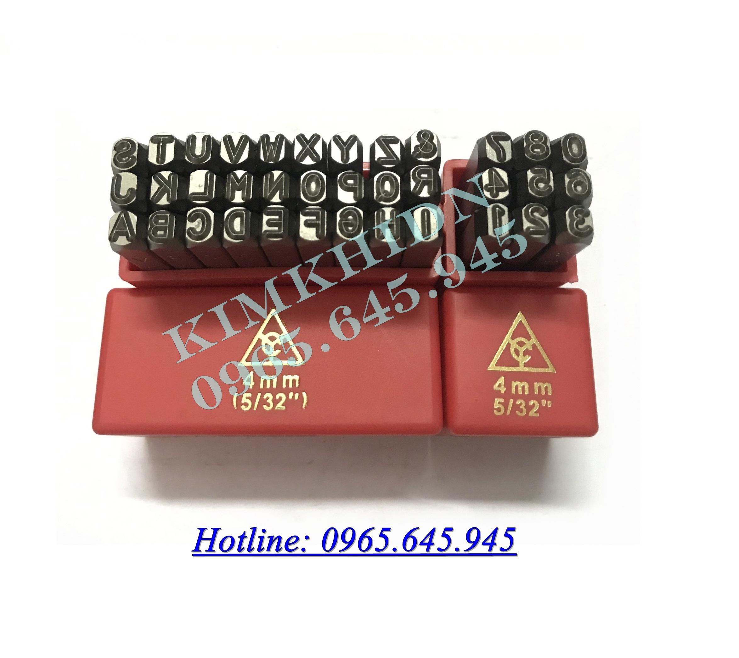 Bộ đóng chữ số đục chữ số 4mm