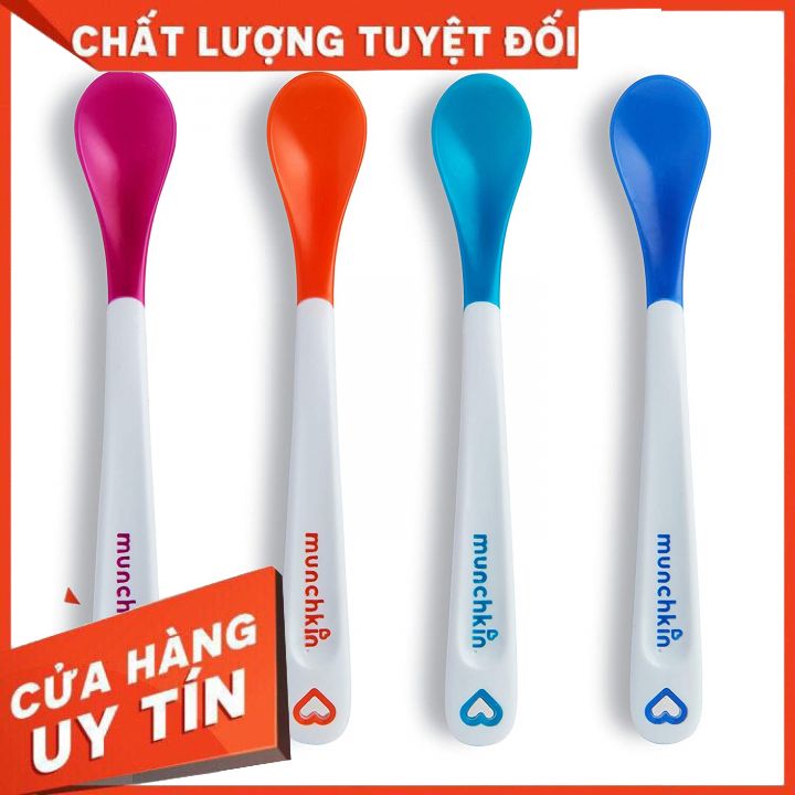 Muỗng ăn dặm báo nóng munchkin cho bé
