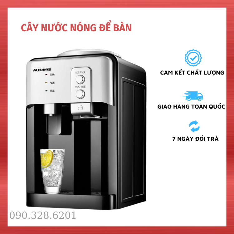 Cây nước nóng để bàn AUX - Bình lọc nước để bàn - Máy lọc nước để bàn - Cây nước nóng mini