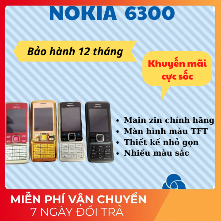 Điện thoại độc cổ NOKIA 6300 giá rẻ tặng kèm sim 4g