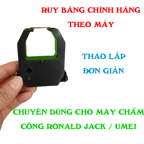 Ruy băng mực chuyên dùng cho máy chấm công thẻ giấy Umei / RJ 2200 (hàng Zin nhập khẩu )