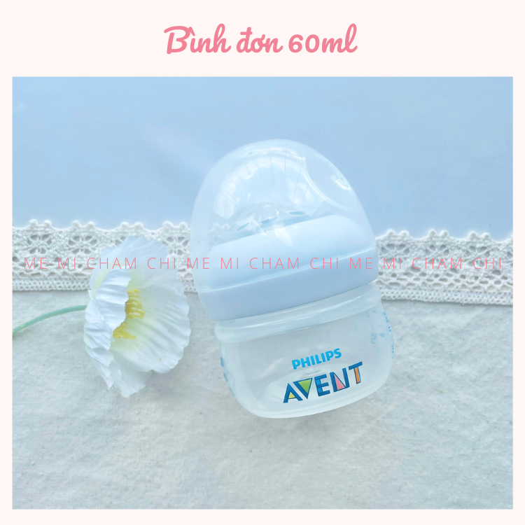 Bình Sữa Avent Natural Nhựa PP Cổ Rộng Chống Sặc Cho Bé Sơ Sinh 60ml 125ml