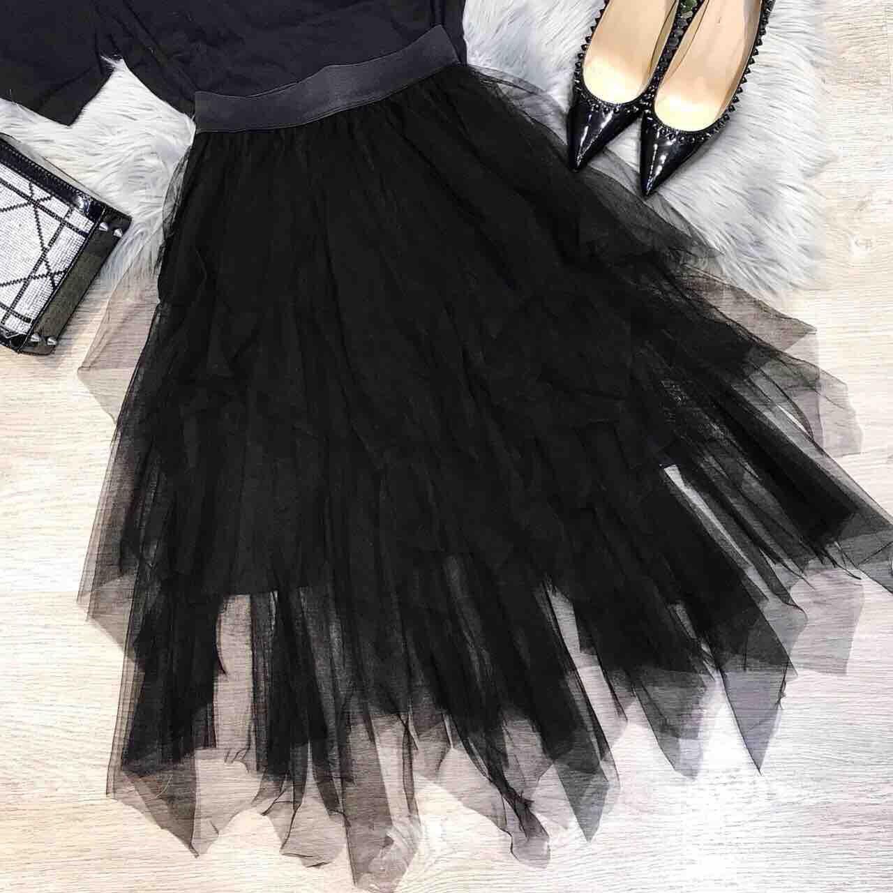 MAX&CO. - Chân váy midi xếp li Pleated Tulle