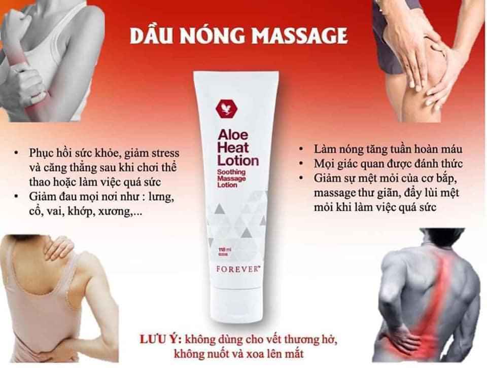 Kem mát-xa Aloe Heat Lotion